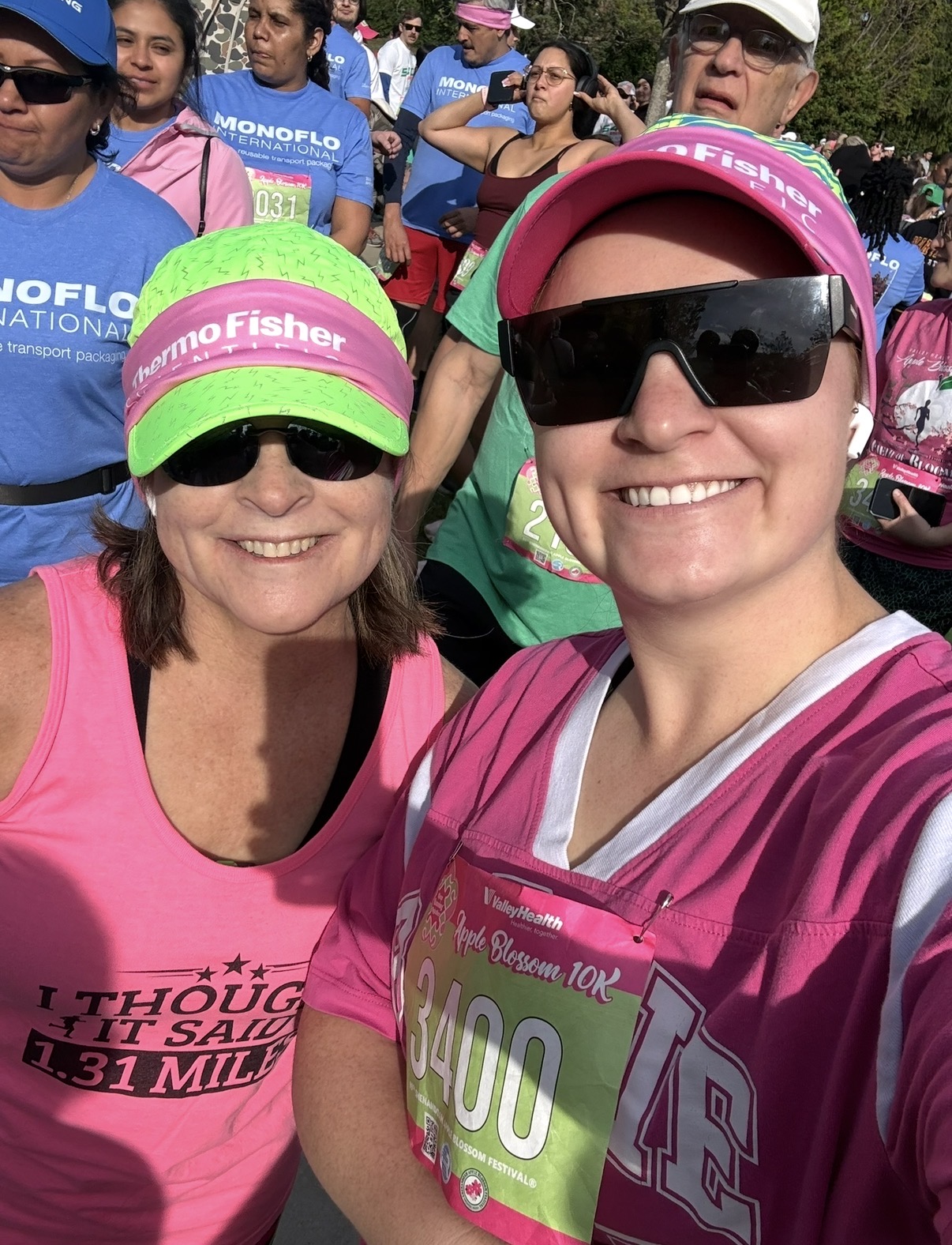 Jackie at a 10K with her daughter